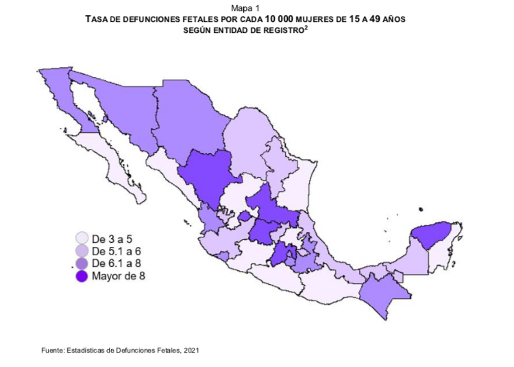 Tlaxcala entre los 7 estados con menos muertes fetales