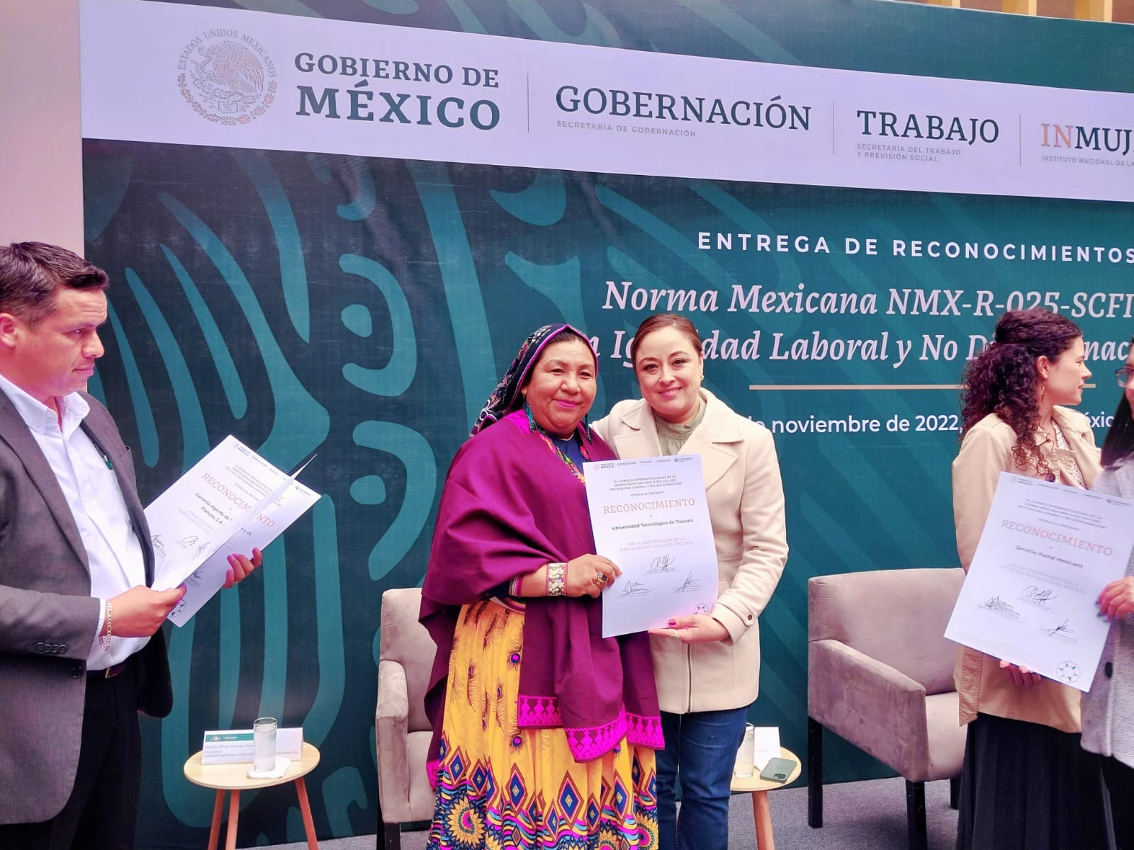 RECIBE UTT RECONOCIMIENTO EN “IGUALDAD LABORAL Y NO DISCRIMINACIÓN”