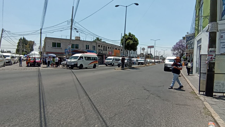 Bloquearon transportista ruta Puebla – Tlaxcala