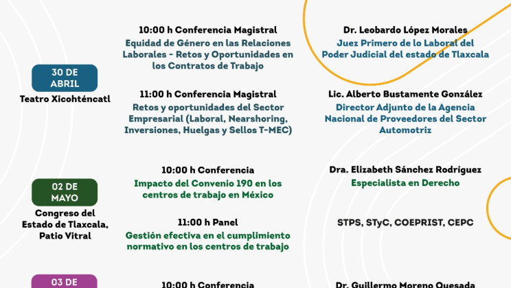 ORGANIZA STYC CICLO DE CONFERENCIAS Y UN PANEL CON MOTIVO DEL DÍA INTERNACIONAL DEL TRABAJO