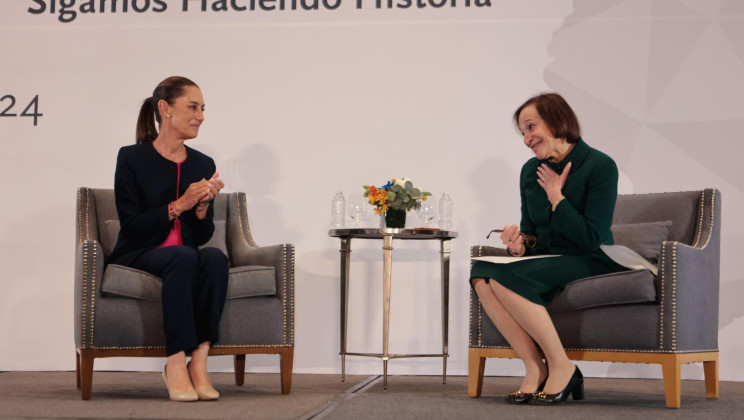 “NOSOTROS TENEMOS QUE CERRAR LA BRECHA SALARIAL Y DE LOS SUEÑOS”: CLAUDIA SHEINBAUM PRESENTA SU PROYECTO PARA EL DESARROLLO DE TODO MÉXICO ANTE EL COUNCIL OF THE AMERICAS (COA)