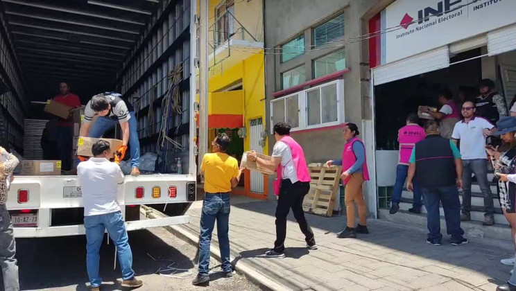 Llegaron sin contratiempos boletas electorales custodiadas a los tres distritos del INE