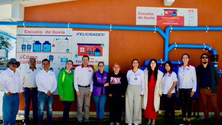 RECORRE SECRETARÍA DE BIENESTAR PLANTELES BENEFICIADOS CON PROGRAMA “ESCUELAS DE LLUVIA” EN HUAMANTLA