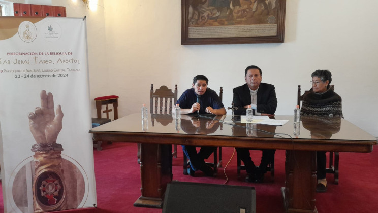 Reliquia del apóstol San Judas Tadeo llegará a Tlaxcala el 23 y 24 de agosto