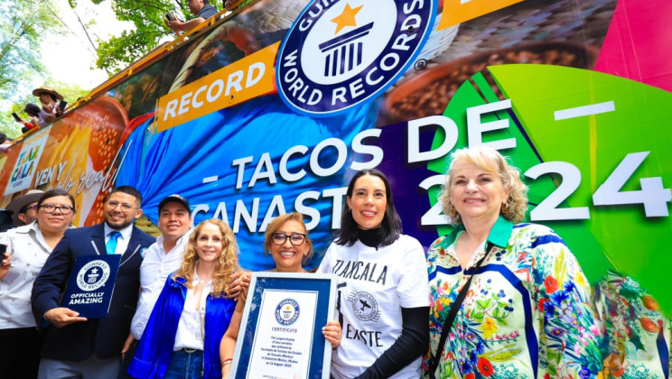 TLAXCALA LOGRA SEGUNDO RÉCORD GUINNESS POR LA MAYOR VARIEDAD DE TACOS DE CANASTA