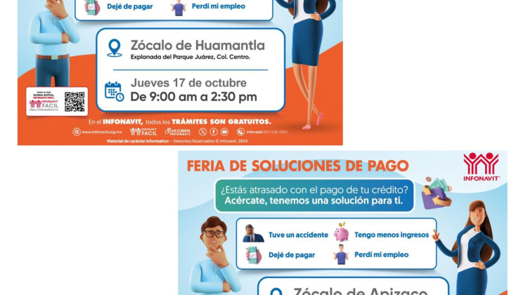 INFONAVIT ACERCA SOLUCIONES DE PAGO ADERECHOHABIENTES DE HUAMANTLA Y APIZACO