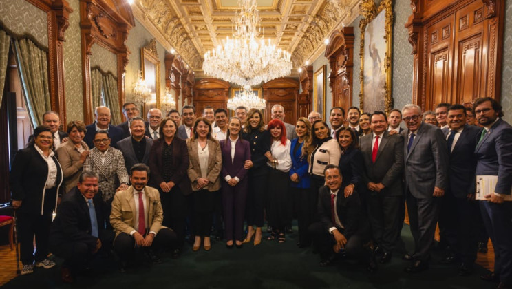 ACUDE GOBERNADORA LORENA CUÉLLAR A REUNIÓN DE IMSS-BIENESTAR CON LA PRESIDENTA DE MÉXICO
