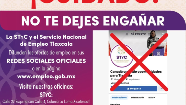 EMITE SSC ALERTA SOBRE OFERTAS DE TRABAJO EN EL EXTRANJERO Y APOYOS DE GOBIERNO FALSAS