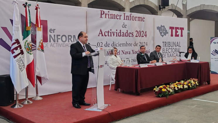 Rinde MNX su primer informe como Presidente del TET