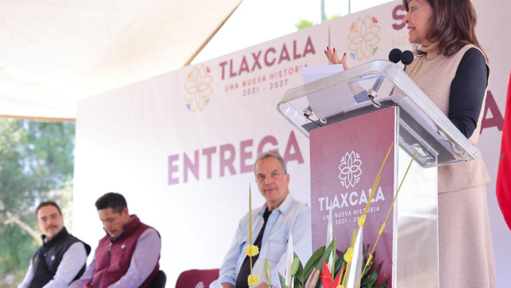 GOBERNADORA LORENA CUÉLLAR REFRENDA EL COMPROMISO DE APOYAR A LOS 60 MUNICIPIOS DE TLAXCALA