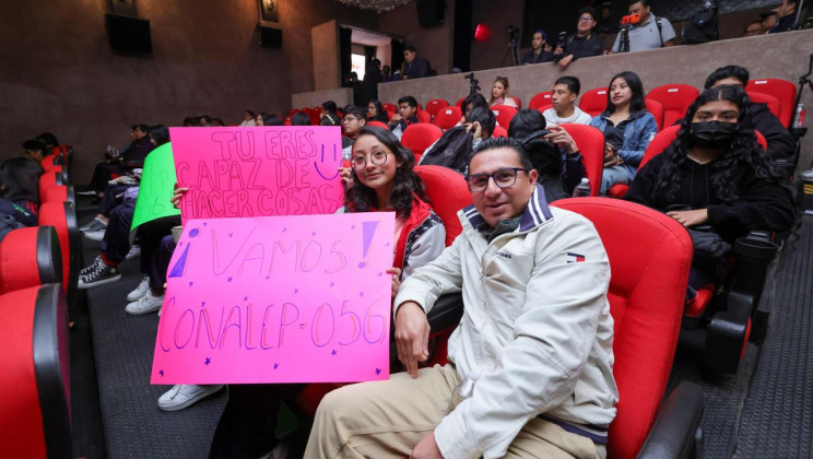 RECIBEN ESTUDIANTES DEL CONALEP APOYO DE EMPRESARIOS TLAXCALTECAS PARA EL IMPULSO DE PROYECTOS