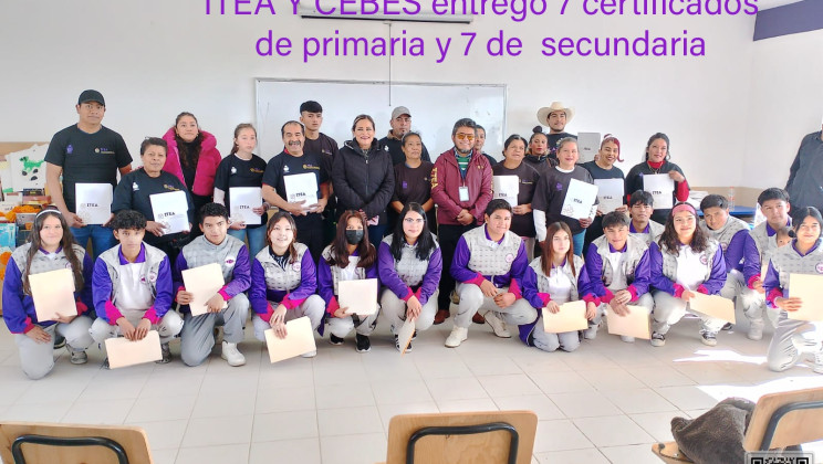 ITEA Y CEBES ENTREGARON CERTIFICADOS A PERSONAS ADULTAS MAYORES