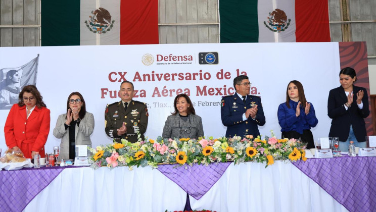 CELEBRARÓN EL 110 ANIVERSARIO DE LA FUERZA AÉREA MEXICANA EN ATLANGATEPEC
