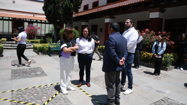 PARTICIPA GOBERNADORA DE TLAXCALA EN EL PRIMER SIMULACRO NACIONAL DE 2025