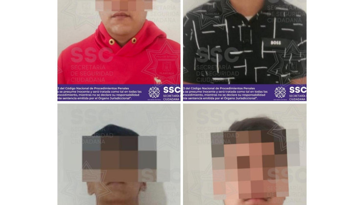 ASEGURA SSC A CINCO SUJETOS POR ROBO A CASA HABITACIÓN EN IXTACUIXTLA