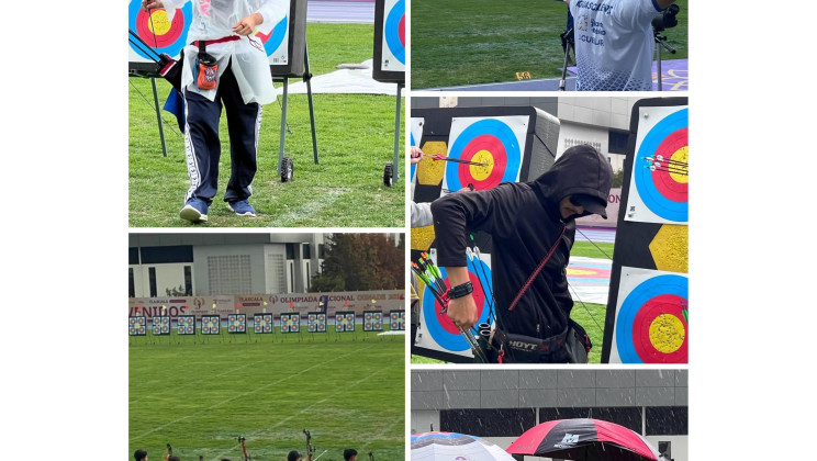 NI LA LLUVIA DETIENE A LOS MEJORES ATLETAS DE TIRO CON ARCO, EN EL MEJOR ESCENARIO PARA LA OLIMPIADA NACIONAL 2025