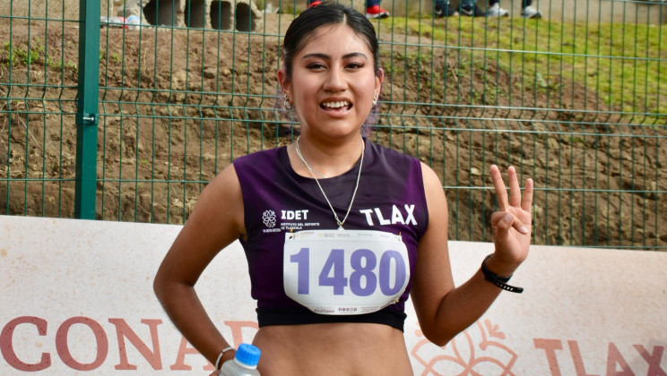 DEBUTA MARÍA GUADALUPE PLUMA CON MEDALLA DE BRONCE EN LOS 10 MIL METROS MARCHA DE LA OLIMPIADA NACIONAL