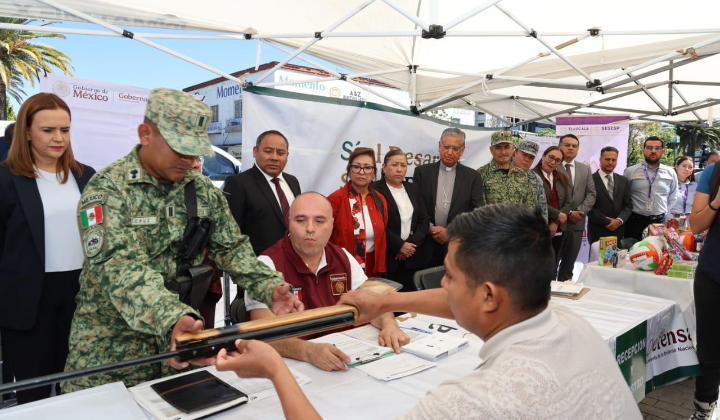 PONEN EN MARCHA EN APIZACO EL PROGRAMA DEL GOBIERNO DE MÉXICO “SÍ AL DESARME, SÍ A LA PAZ”
