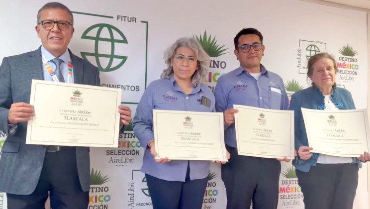 TLAXCALA DESTACA EN LA FITUR 2026 CON CUATRO PREMIOS “AIRELIBRE” POR TURISMO COMUNITARIO Y SOSTENIBLE