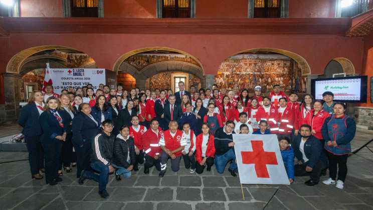 Arranca Colecta 2026 de la Cruz Roja Mexicana en Tlaxcala